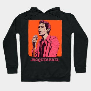 Jacques Brel ∆ Retro Fan Design Hoodie